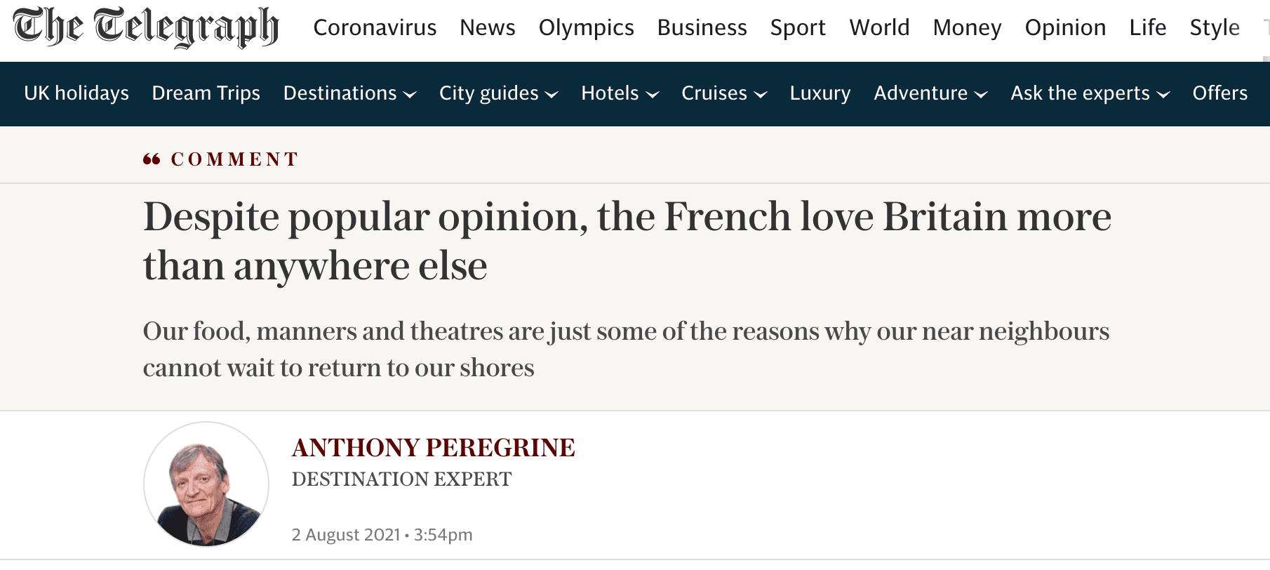 les français adorent la Grande Bretagnee