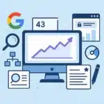 image illustrant la search console et les performances et améliorations que l'ont peut obtenir