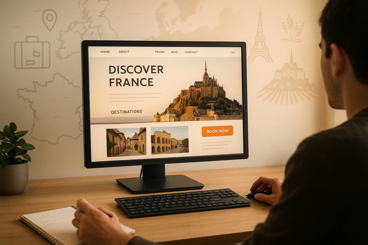 creation-site-wrodpress-tourisme The Digital Channel en train de créer un site web touristique