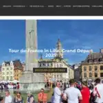Capture d’écran de la page d’accueil du site Tourdelille.com, un site SEO bénévole dédié aux touristes du Tour de France à Lille